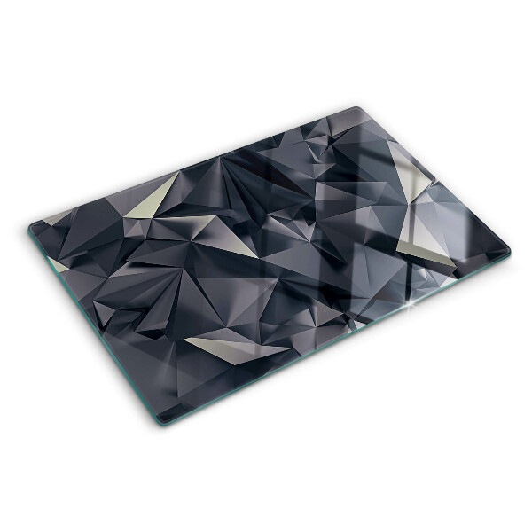 Skleněná krájecí deska Geometrie v odstínech šedé