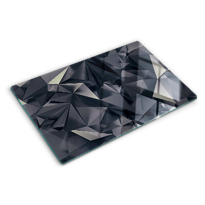 Skleněná krájecí deska Geometrie v odstínech šedé