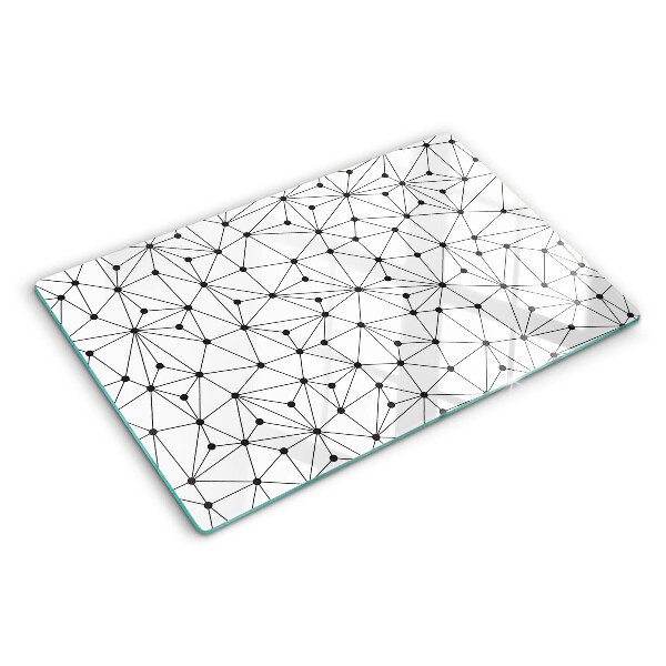 Skleněná krájecí deska Mřížková geometrie
