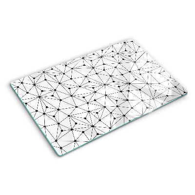 Skleněná krájecí deska Mřížková geometrie