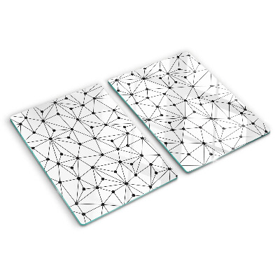 Skleněná krájecí deska Mřížková geometrie