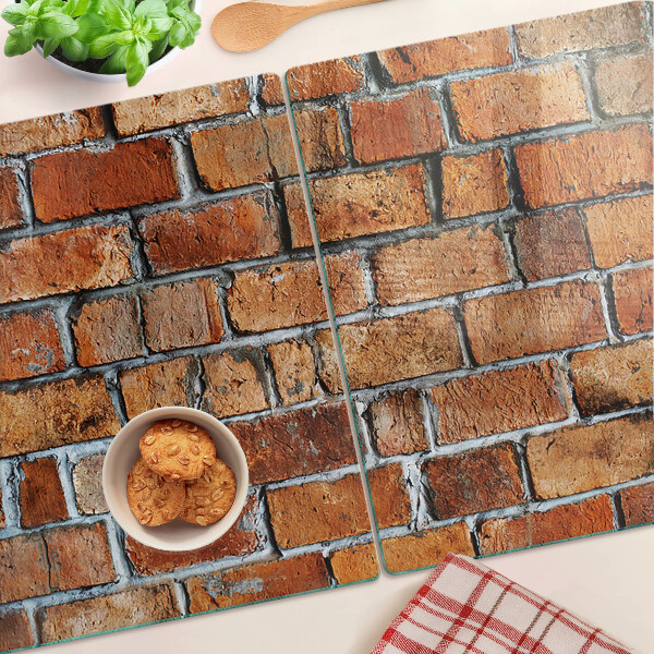 Skleněná krájecí deska Cihlová zeď