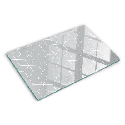 Skleněná krájecí deska Šestiúhelníková geometrická mřížka