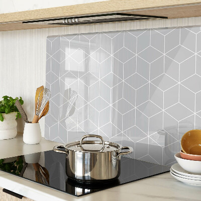 Skleněná krájecí deska Šestiúhelníková geometrická mřížka
