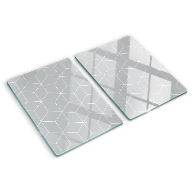 Skleněná krájecí deska Šestiúhelníková geometrická mřížka
