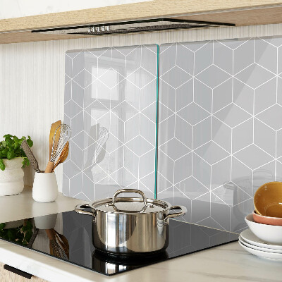 Skleněná krájecí deska Šestiúhelníková geometrická mřížka