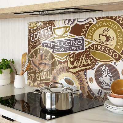Skleněné krájecí prkénko Káva a espresso