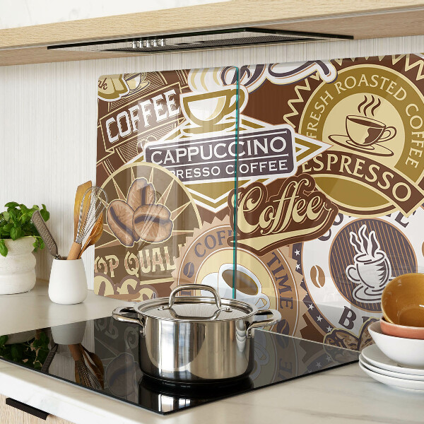 Skleněné krájecí prkénko Káva a espresso