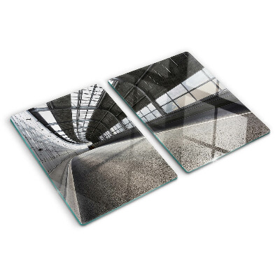Skleněné krájecí prkénko Moderní architektura a geometrie