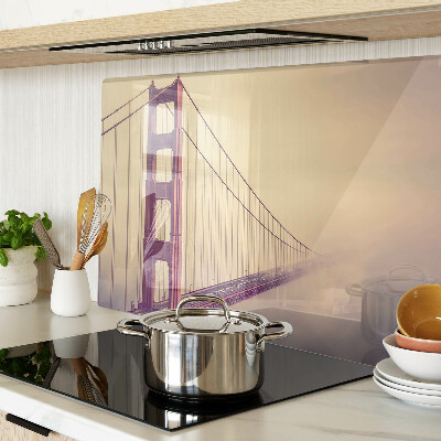 Skleněná krájecí deska Starožitný most Golden Gate