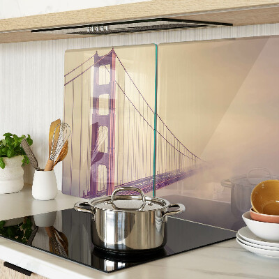 Skleněná krájecí deska Starožitný most Golden Gate