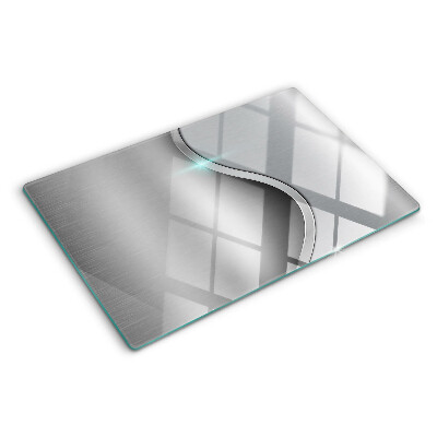 Skleněná krájecí deska Moderní design s vlnou