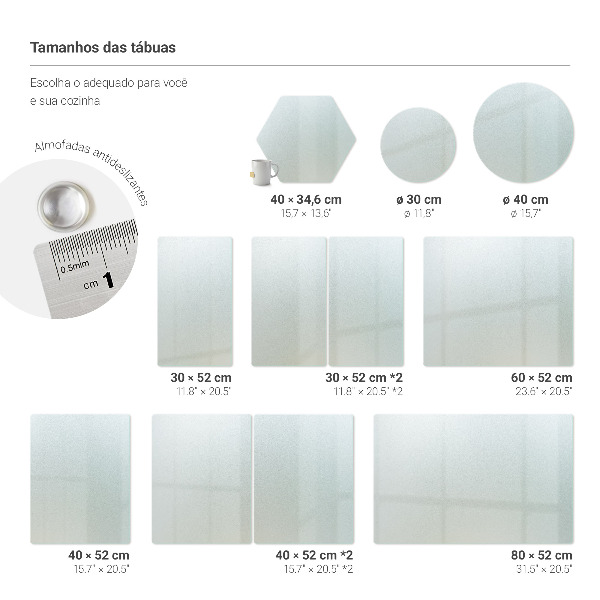 Skleněná krájecí deska