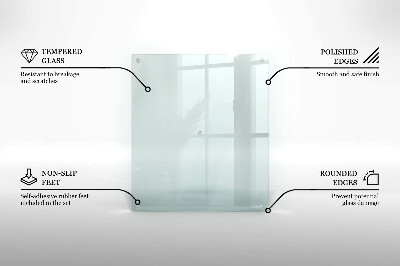 Skleněná obdélníková krájecí deska 