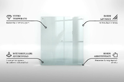 Skleněná obdélníková krájecí deska 