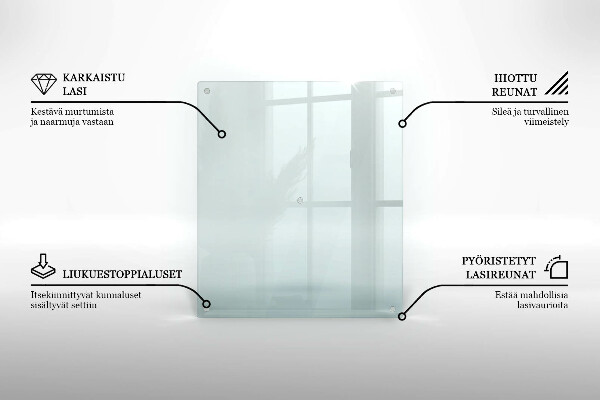 Skleněná obdélníková krájecí deska 