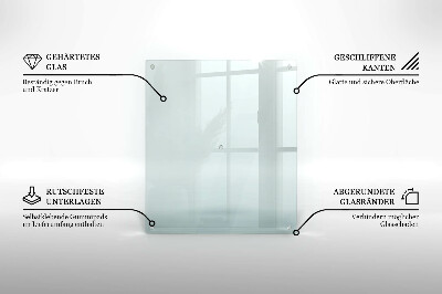 Skleněná obdélníková krájecí deska 