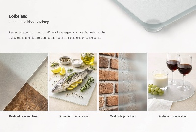 Skleněná krájecí deska 