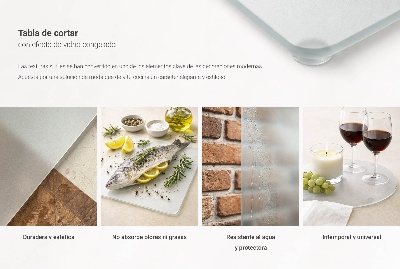 Skleněná krájecí deska 