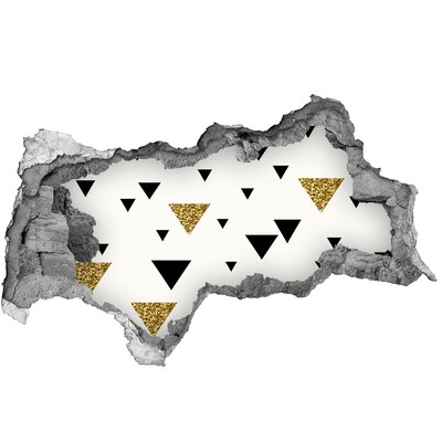 Fototapeta díra na zeď Moderní design s trojúhelníky