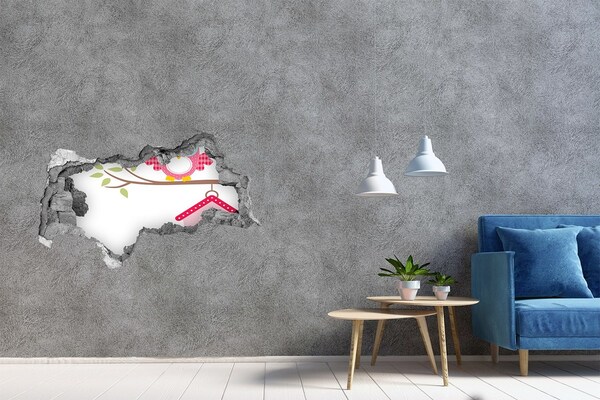 Samolepící nálepka na zeď Sovy na větvi