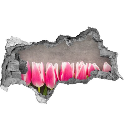 Samolepící nálepka na zeď Růžové tulipány