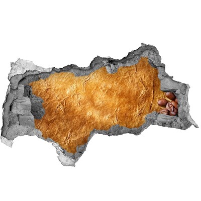 Nálepka 3D díra samolepící Zlatá díra ve zdi