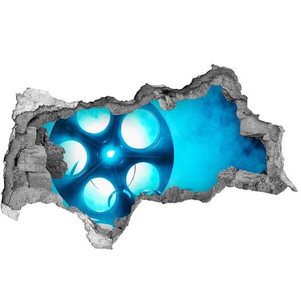 Samolepící díra na stěnu Kino v akci