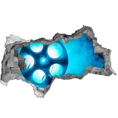 Samolepící díra na stěnu Kino v akci