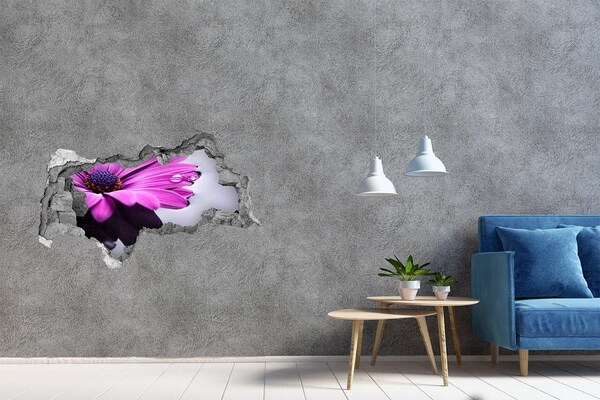 Samolepící nálepka fototapeta Květinová oáza za zdí