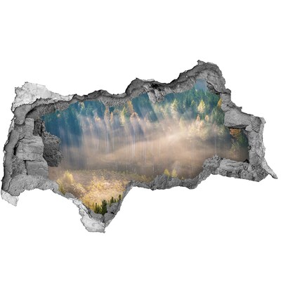 Fototapeta díra na zeď Lesní krajina za zdí