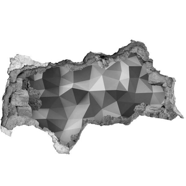 Díra 3D foto tapeta Geometrický otvor ve zdi