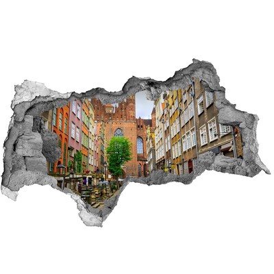 Fototapeta díra na zeď Pohled na Gdaňsk