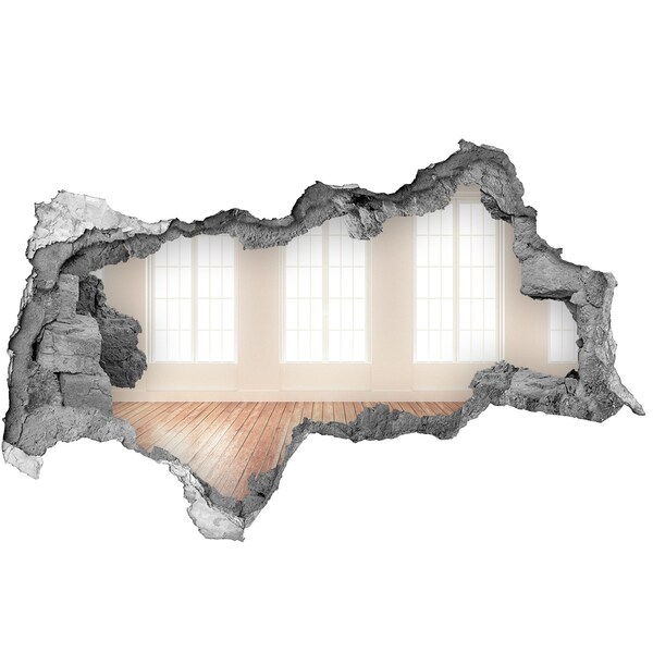 Samolepící díra na stěnu Interiér s výhledem na slunce