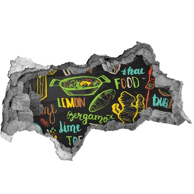 Fototapeta díra na zeď Kuchyňské inspirace