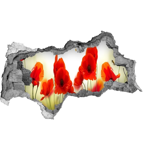 Fototapeta nálepka na zeď Květinový ráj s včelou