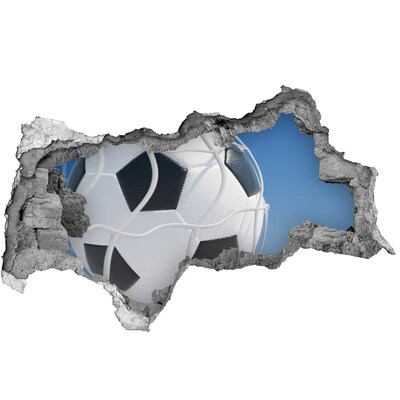 Fototapeta díra na zeď 3D Fotbal za letu