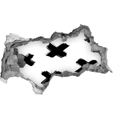 Fototapeta díra na zeď Stylová díra ve zdi