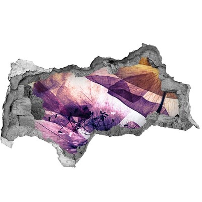 Samolepící nálepka fototapeta Květinový svět za zdmi