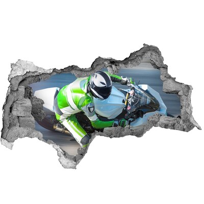 Fototapeta díra na zeď 3D Motocyklový závod v akci