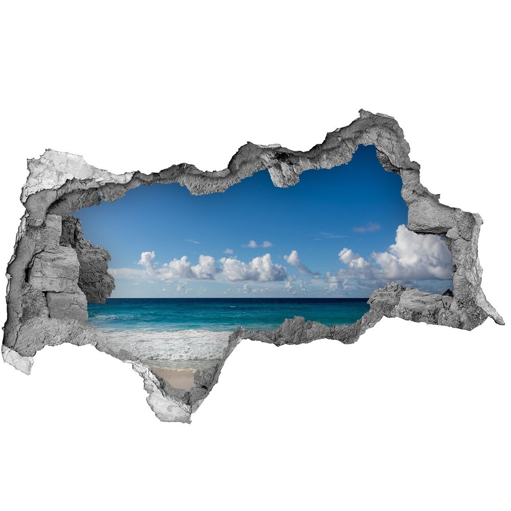 Díra 3D ve zdi na stěnu Pláš Seychely