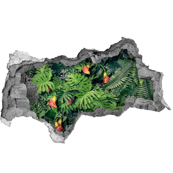 Samolepící nálepka Tropická zahrada za zdí