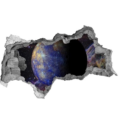 Foto fotografie díra na zeď Vesmírná díra ve zdi