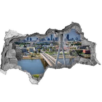 Fototapeta díra na zeď Most ve Varšavě