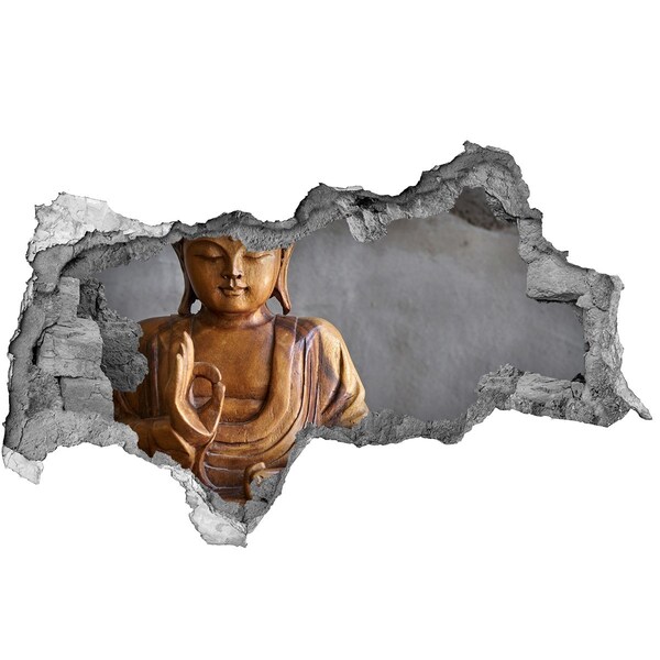 Samolepící nálepka na zeď Buddha v rozbořené zdi