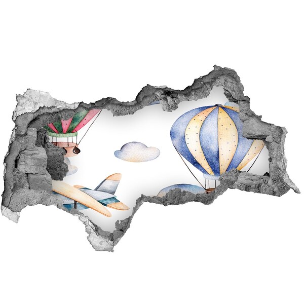 Fototapeta nálepka na zeď Let balónem nad mraky