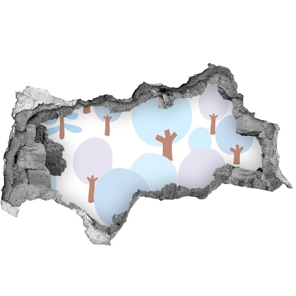 Fototapeta díra na zeď Krajina se stromy