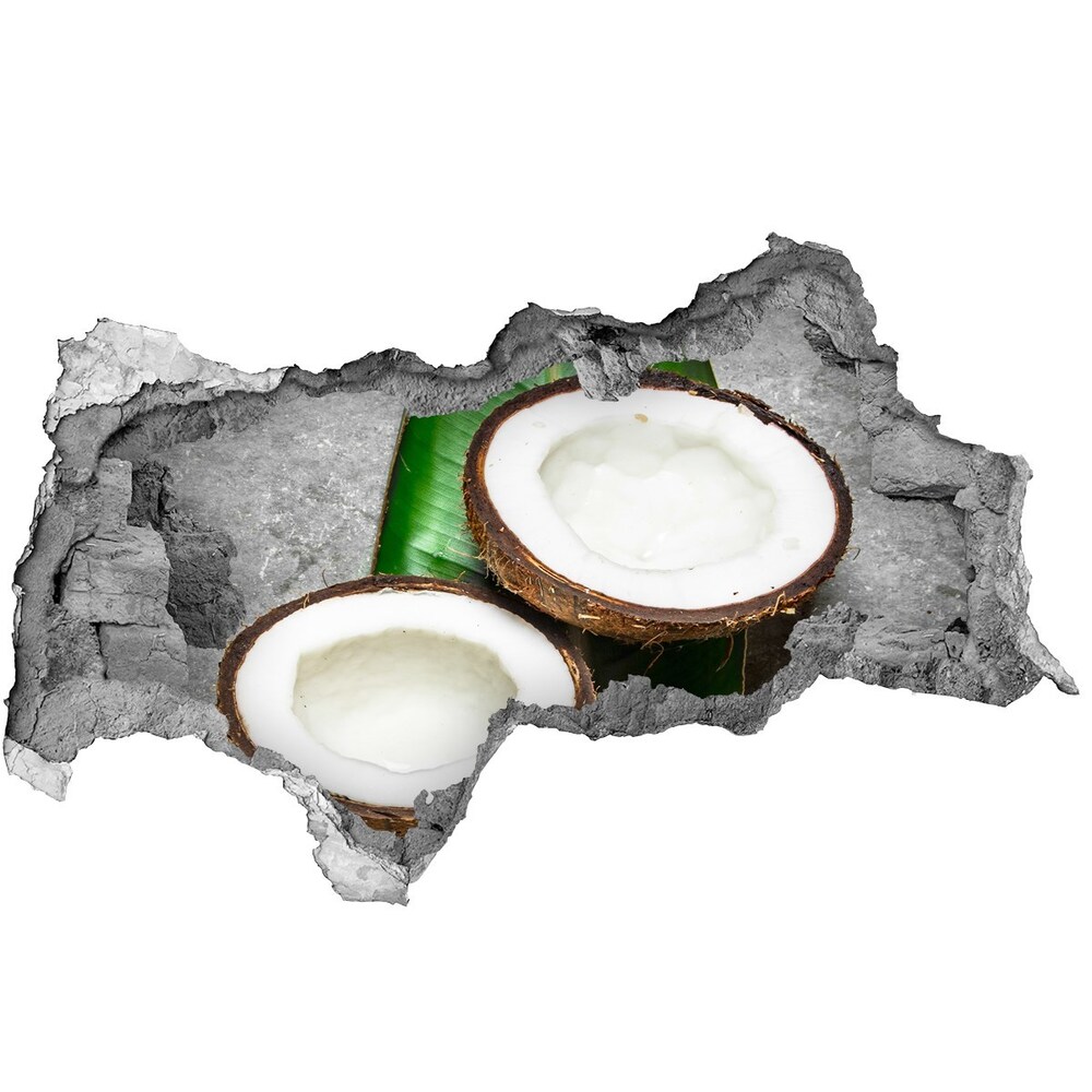 Nálepka díra na zeď Poloviny kokosů