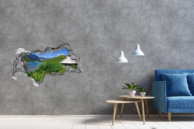Díra 3D ve zdi na stěnu Dům v Tatrách