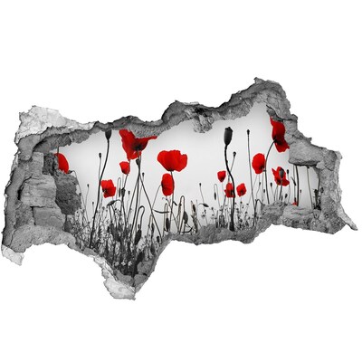 Samolepící nálepka fototapeta Květiny v ruinách